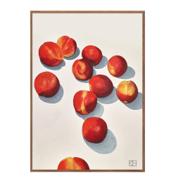 Poster with peaches