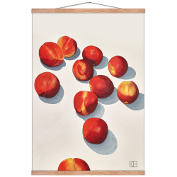 Poster with peaches