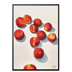 Poster with peaches