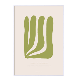 Poster. Fleur de abstraction No. 14 - Grn