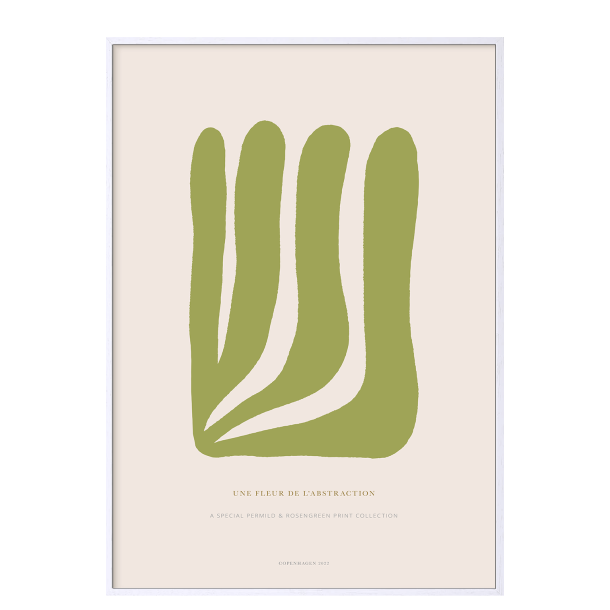 Poster. Fleur de abstraction No. 14 - Grn