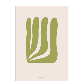Poster. Fleur de abstraction No. 14 - Green