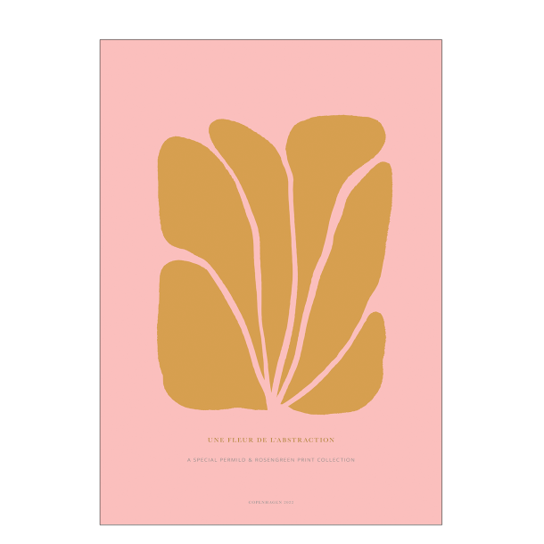 Plakat. Fleur de abstraction Nr. 12 - Rosa