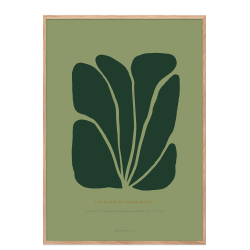 Poster. Fleur de abstraction No. 11 - Grn