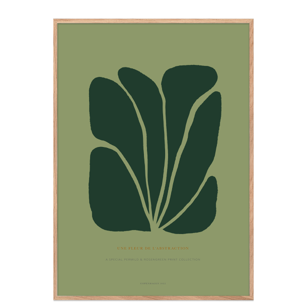 Poster. Fleur de abstraction No. 11 - Grn