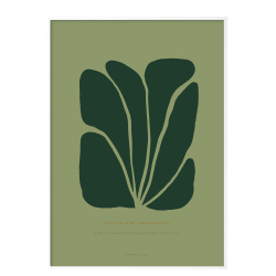 Poster. Fleur de abstraction No. 11 - Grn