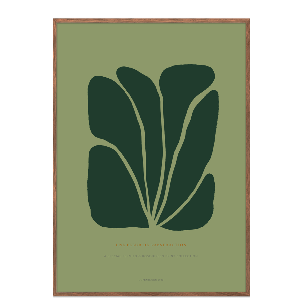 Poster. Fleur de abstraction No. 11 - Grn