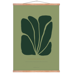 Poster. Fleur de abstraction No. 11 - Grn