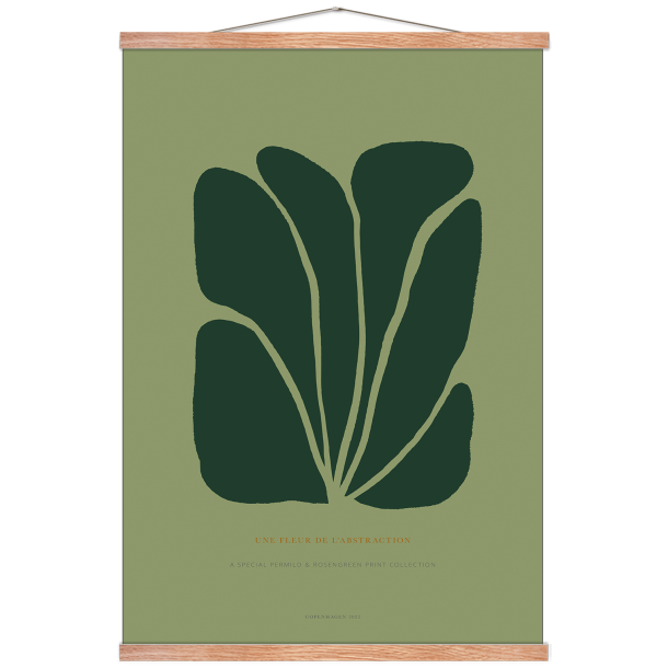 Poster. Fleur de abstraction No. 11 - Grn