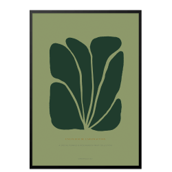 Poster. Fleur de abstraction No. 11 - Grn