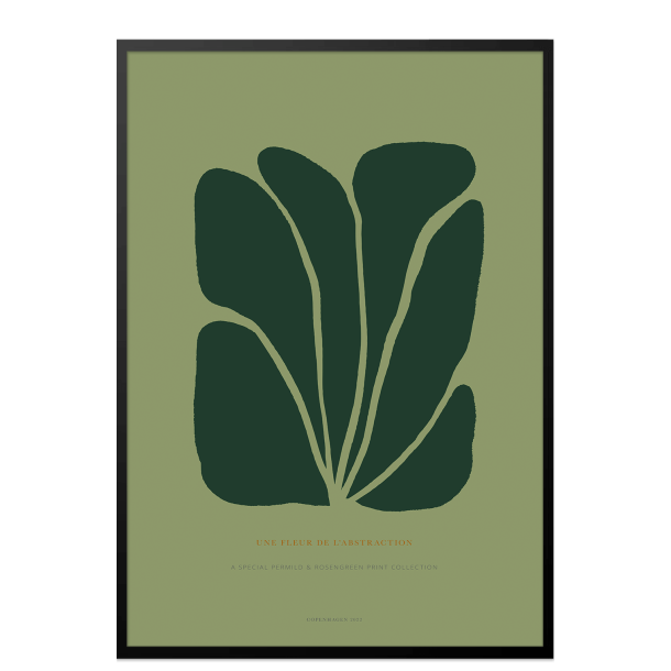 Poster. Fleur de abstraction No. 11 - Grn