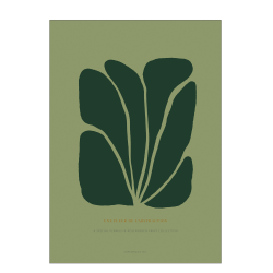 Poster. Fleur de abstraction No. 11 - Grn