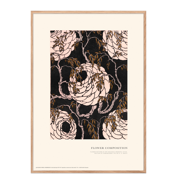 Flower composition. Art Nouveau (Rose)