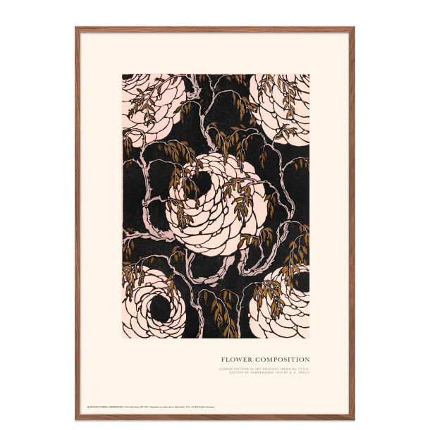 Flower composition. Art Nouveau (Rose)