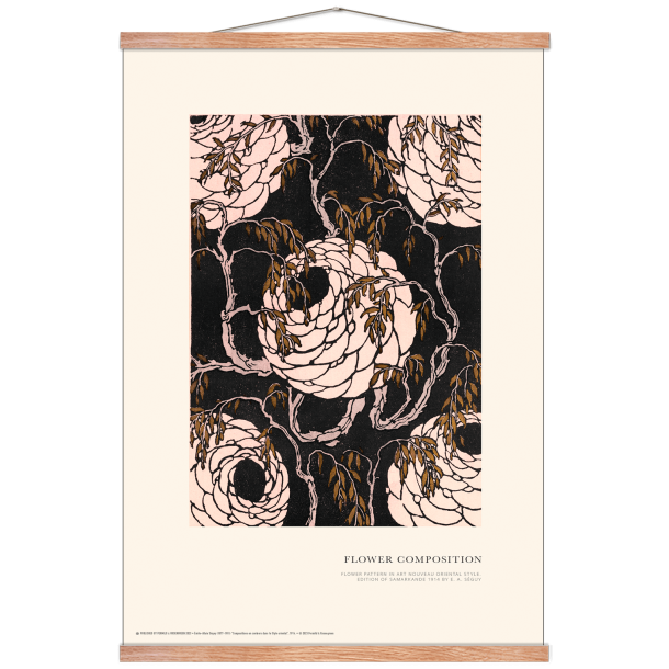 Flower composition. Art Nouveau (Rose)