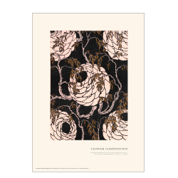 Flower composition. Art Nouveau (Rose)