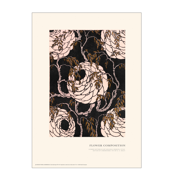 Blumenkomposition. Art Nouveau (Rosa)