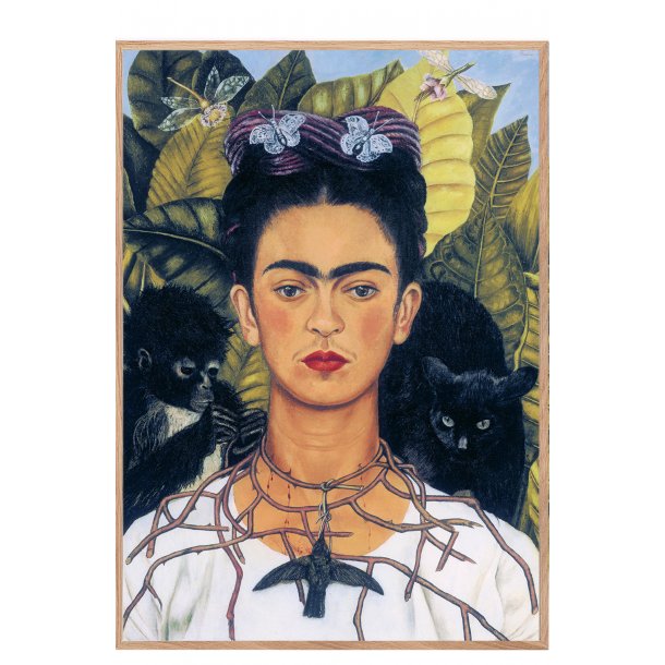 Frida Kahlo. Selvportrt med kolibri og tornekde