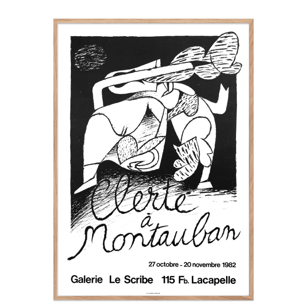 Galerie le Scribe (Original litografi plakat)