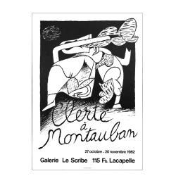 Galerie le Scribe (Original litografi plakat)