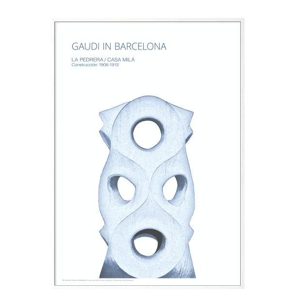 Gaudi. Udsnit af Casa Mila (bl)