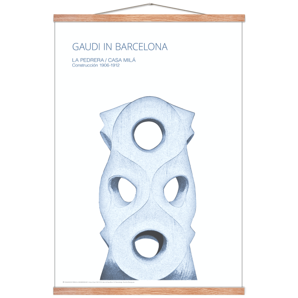 Gaudi. Udsnit af Casa Mila (bl)