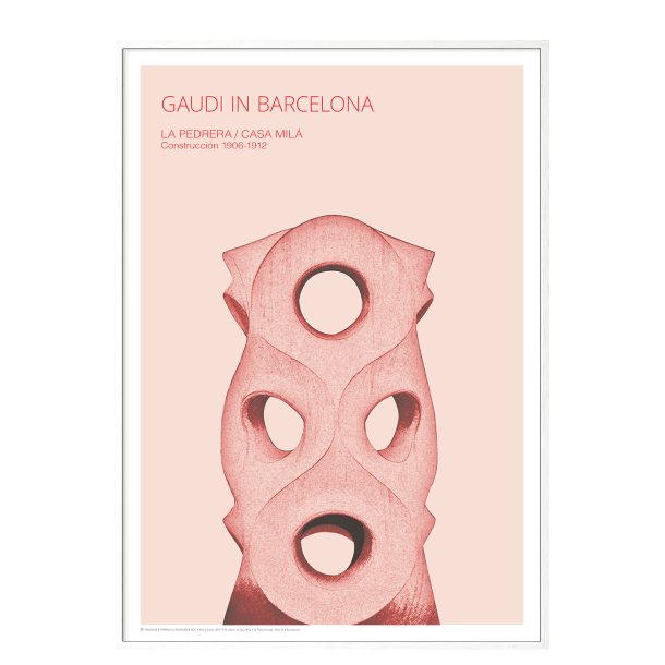 Gaudi. Udsnit af Casa Mila (Rosa)