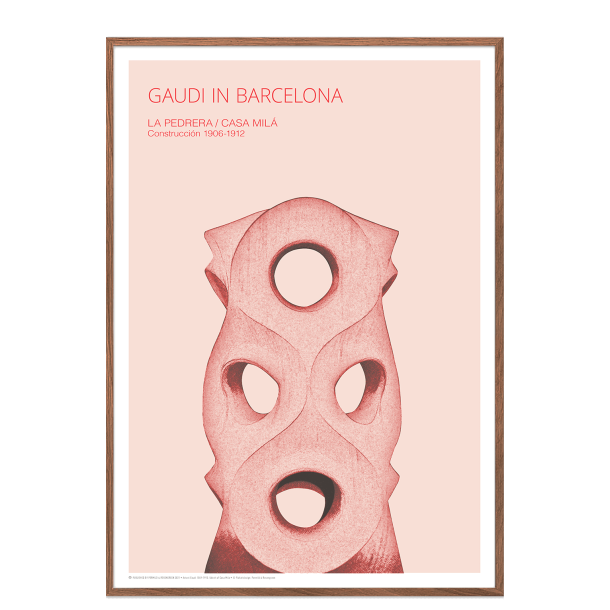 Gaudi. Udsnit af Casa Mila (Rosa)