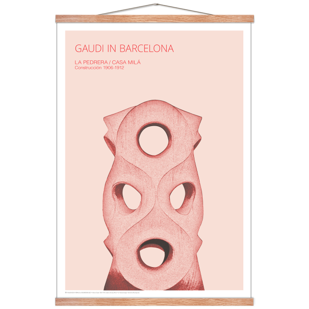 Gaudi. Udsnit af Casa Mila (Rosa)
