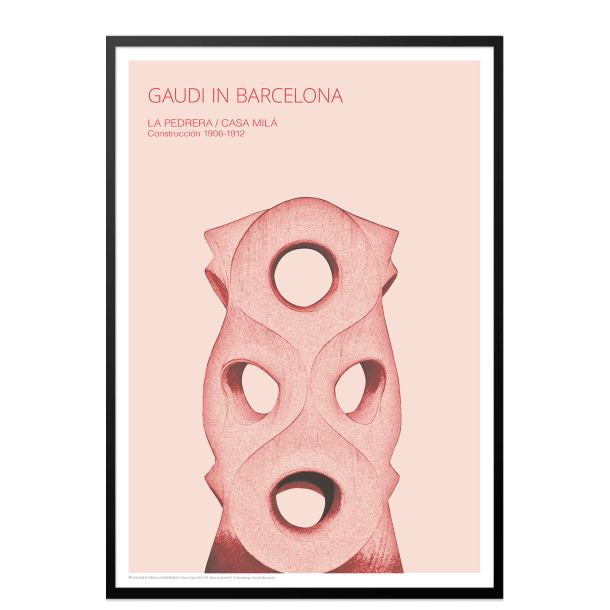 Gaudi. Udsnit af Casa Mila (Rosa)