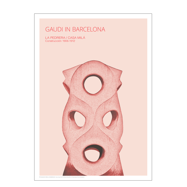 Gaudi. Udsnit af Casa Mila (Rosa)