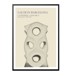 Gaudi. Udsnit af Casa Mila (Sand)