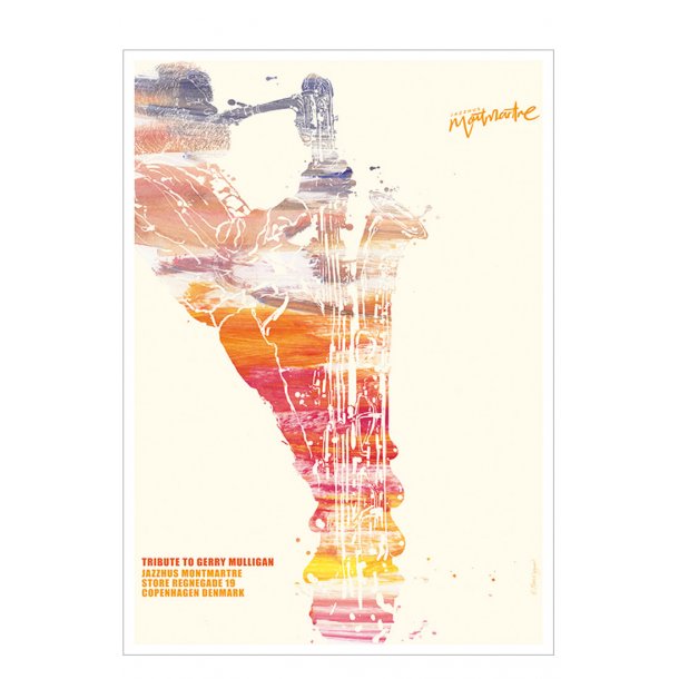 Jazz poster – tribute to Gerry Mulligan