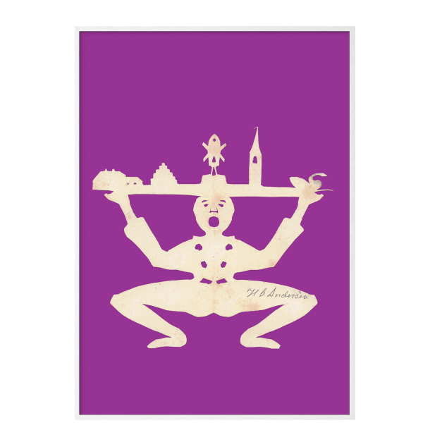 Andersen, H.C - A - Klovn med bakke med bygninger / A 12