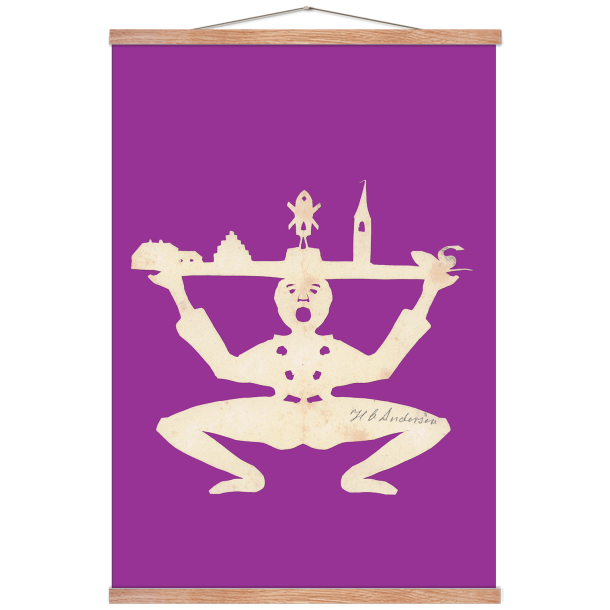 Andersen, H.C - A - Klovn med bakke med bygninger / A 12