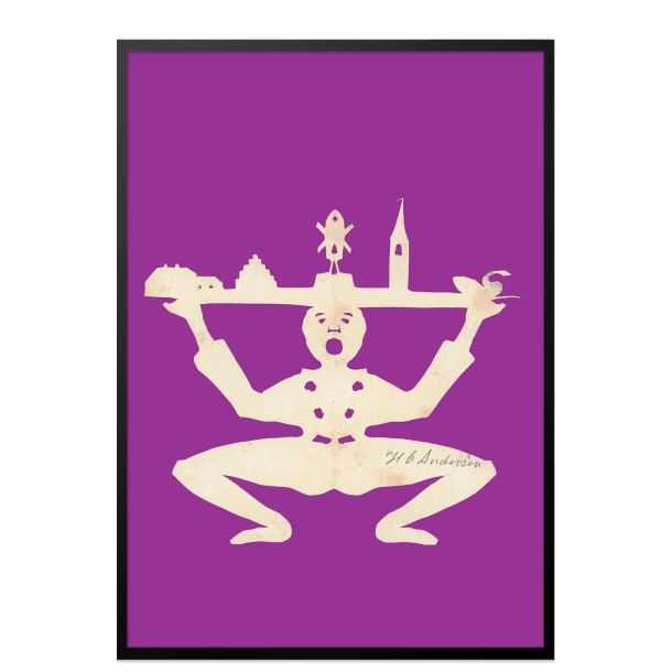 Andersen, H.C - A - Klovn med bakke med bygninger / A 12