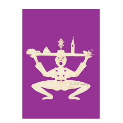 Andersen, H.C - A - Klovn med bakke med bygninger / A 12