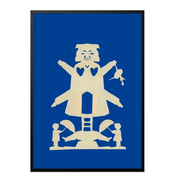 Andersen, H.C - A - Hvid mllemand med port og to hjerter / A 8