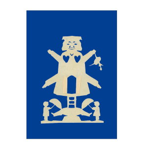 Andersen, H.C - A - Hvid mllemand med port og to hjerter / A 8