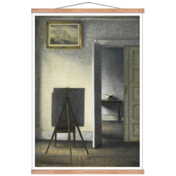 Hammershi, Innenraum mit der Staffelei des Knstlers, 1910