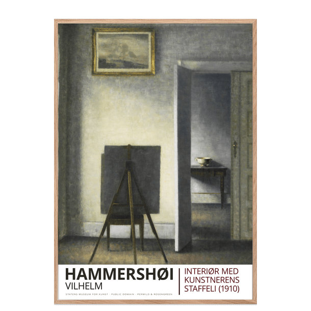 HAMMERSHI, INTERIOR WITH EASEL