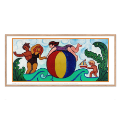 Heerup, 1. Badende par med badebold