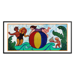 Heerup, 1. Badende par med badebold