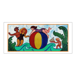 Heerup, 1. Badende par med badebold