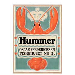 Hummer. 1917. Aage Lund. Dansk Plakatkunst.