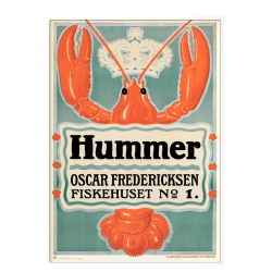 Hummer. 1917. Aage Lund. Dansk Plakatkunst.