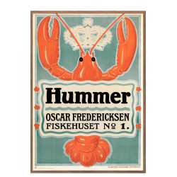Hummer. 1917. Aage Lund. Dansk Plakatkunst.