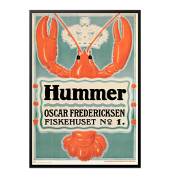 Hummer. 1917. Aage Lund. Dansk Plakatkunst.
