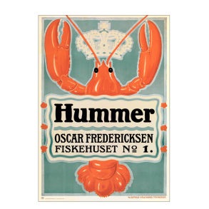 Hummer. 1917. Aage Lund. Dansk Plakatkunst.