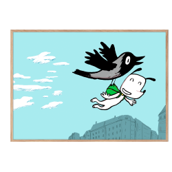 Hunden Ib flyver hjt